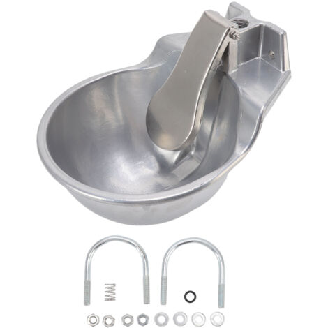 Bol à boire automatique pour bétail, en alliage d'aluminium, évier robuste et épais pour chat, mouton, chien, bétail (1/5)