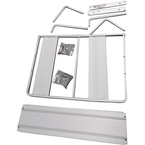 Eosnow Support de four à micro-ondes suspendu en aluminium à Double couche, espace de rangement de cuisine, organisateur (1/5)
