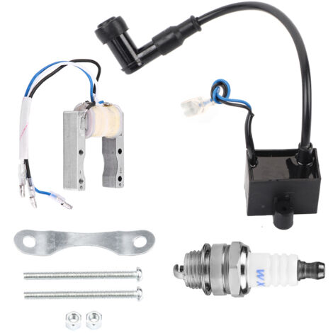 Eosnow Bobine d'allumage CDI magnéto pour moteur motorisé 49cc 66cc 80cc, bougie d'allumage de vélo (1/5)