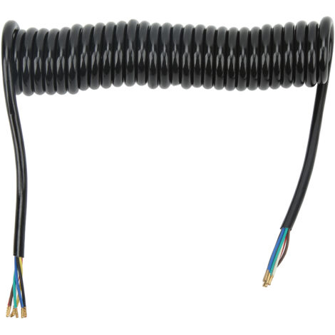 Eosnow Câble enroulé d'extension de remorque 12,8 pieds 20AWG, 7 cœurs en cuivre polyuréthane pour dépanneuse RV (1/5)