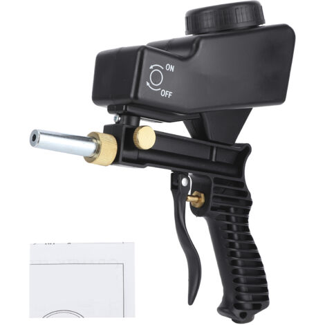 Eosnow Petit pistolet de sablage Portable à gravité, fournitures automobiles, noir (1/5)