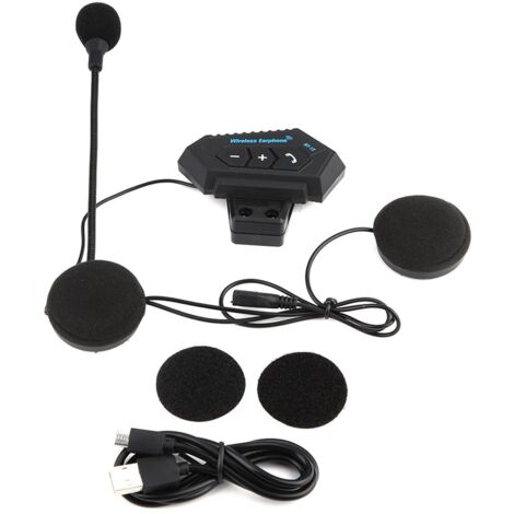 1 paire de casques de moto BT, haut-parleurs, Support d'appel mains libres (1/5)