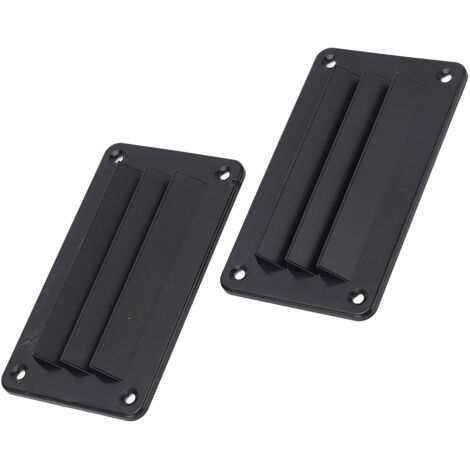 Eosnow Persienne de Ventilation pour camping-car, 2 pièces, professionnelle, salle de bains, bureau, Grille de sortie, persienne pour bateau, Yacht, maison, noir (1/5)