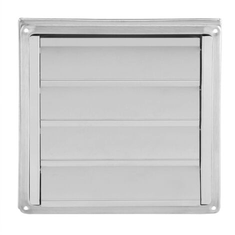 Eosnow Sortie de ventilateur d'extracteur de sèche-linge carré d'évent de mur d'acier inoxydable de 95mm (1/5)