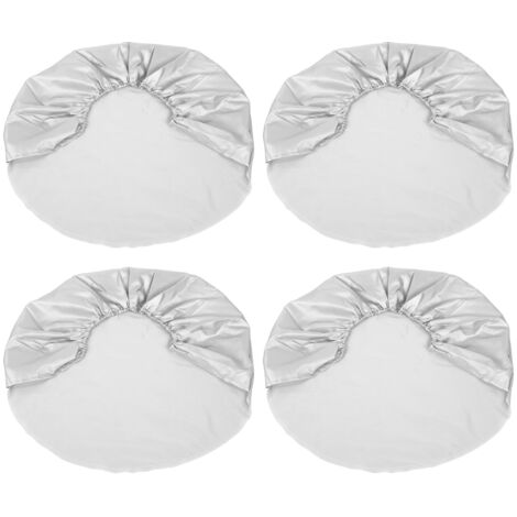 Eosnow Housse de Protection argentée pour pneus de roue de 27 à 29 pouces, 4 pièces, pour voiture, Jeep, RV, SUV, camion, remorque