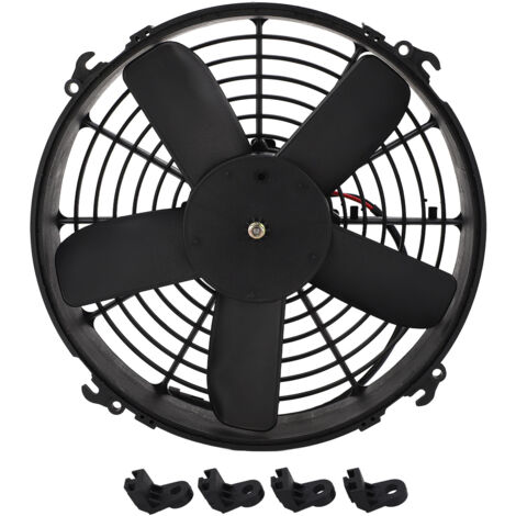Eosnow Ventilateur de refroidissement électrique à condensateur AC 330mm, 24V, 160W, ensemble de radiateur de climatisation à cinq pales pour bus et camions