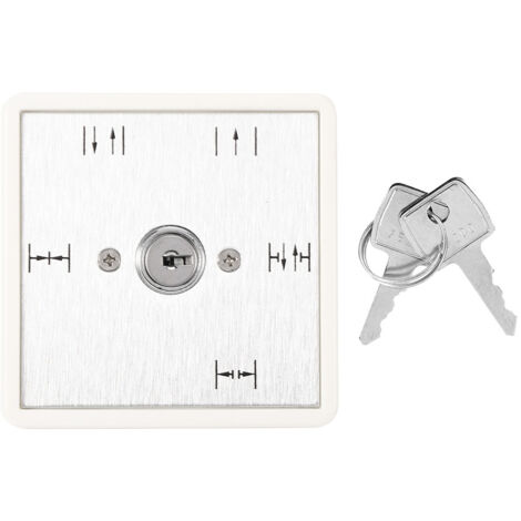 Interrupteur à clé à 5 positions Fonctionnement automatique de la porte coulissante Sélection de la fonction OnOff (1/5)