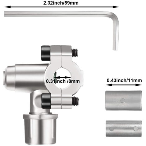Kit de 2 robinets de perçage, compatibles avec les tuyaux de diamètre extérieur 1/4, 5/16 et 3/8 pouces, pour le remplissage de réfrigérant de climatisation automobile, à connecter uniquement a