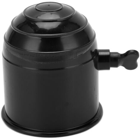 Eosnow Capuchon de boule de barre de remorquage couvercle de protection universel d'attelage de remorque accessoires automobiles avec bouton pour RVA(black CP‑0234)
