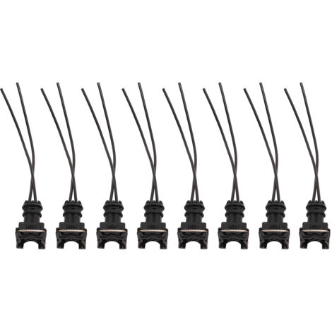 Connecteur d'injecteur de carburant, bouchons de cablage, Clips coupés, Style d'épissure EV1 8 pour Bosch, 8 pièces