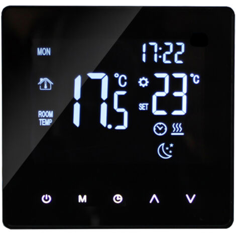 Thermostat intelligent régulateur de température pour le chauffage de l'eau écran LCD écran tactile semaine thermostats de sol programmables maison bureau école hôtel
