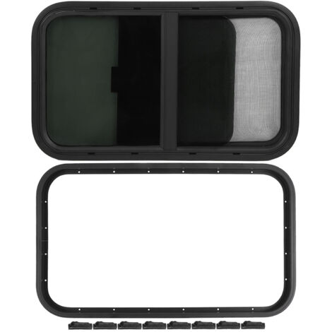 Eosnow Glissière de coins ronds de remplacement de fenêtre de camping-car avec moustiquaire pour véhicules de Construction de camping-car de remorque