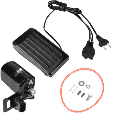 Eosnow Moteur domestique domestique pour vieille Machine à coudre CCW, pédale de commande au pied, ensemble de courroies à balais de carbone (1/5)