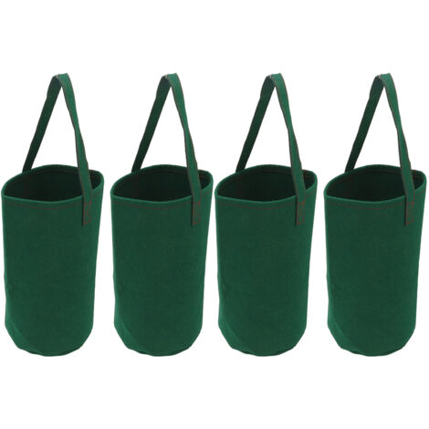 Eosnow 4 pièces à l'envers tomate herbe fraise planteur suspendu inversé tomate fraise cultiver des sacs vert (1/5)