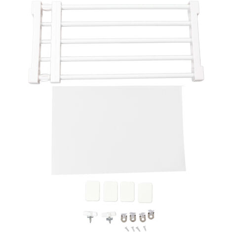 Eosnow tagère de tension de placard extensible sans clous, diviseur d'armoire, support de rangement pour armoire de 50 à 80 cm de longueur (1/5)