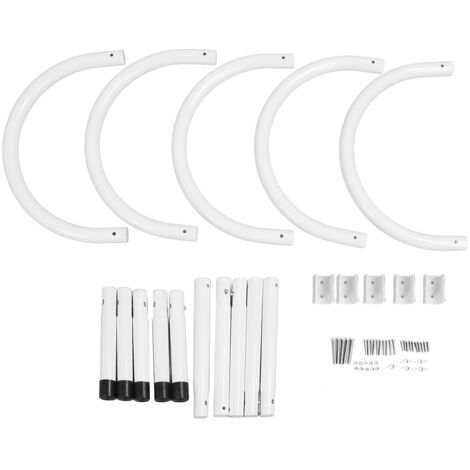 Eosnow Support de couverture de piscine, crochet de rangement de couverture solaire en Tube en forme de U de 43cm, pour la natation hors sol 5 pièces (1/5)