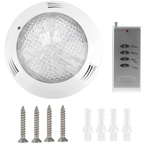 Lampe sous-marine multicolore étanche, AC12V, 35W, 360LED RGB, lumière de piscine, avec télécommande (1/5)