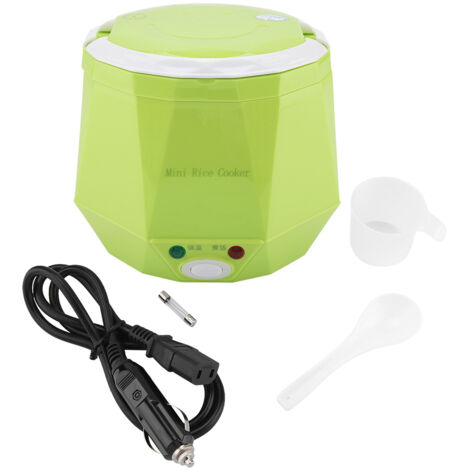 Eosnow Cuiseur à riz électrique multifonctionnel Portable 12V 100W 1.3 L, cuiseur à vapeur pour voiture vert (1/5)