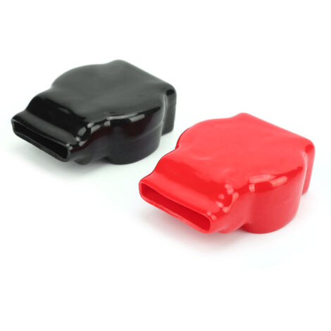 Eosnow Couvercles de bornes de batterie, Protection universelle pour capuchon de poteau supérieur positif et négatif pour voiture, moto, camion
