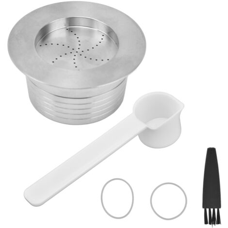 Capsules de café rechargeables en acier inoxydable, dosettes de café réutilisables, accessoire de Machine à café pour Lavazza bleu (1/5)