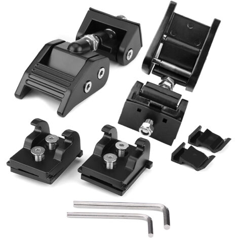 Eosnow Kit de boucles de support de verrouillage de capot, 2 pièces, maintien pour Wrangler JK Unlimited 2007 – 2017