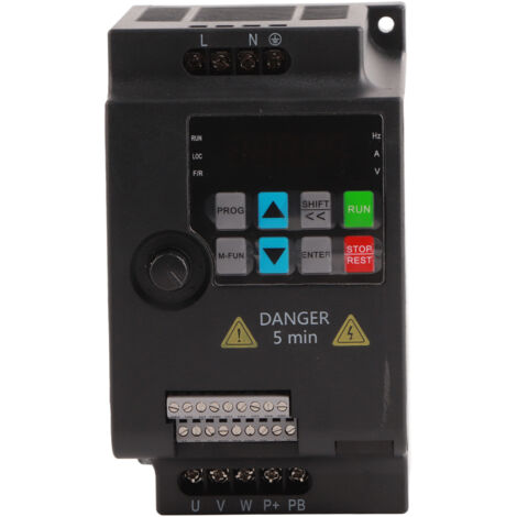 SKI780-2D2G-1 Mini convertisseur de fréquence VFD Onduleur 1Phase 220V à 3Phase 220V (220VAC 2.2kW) (1/5)