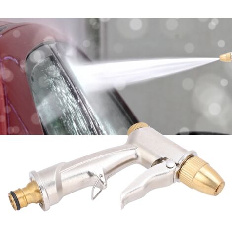 Eosnow Pistolet à eau de lavage de voiture en laiton pur, Spray de nettoyage domestique à haute pression tout en métal