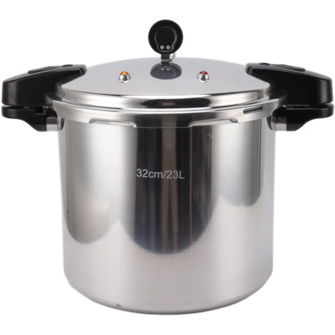 Autocuiseur de grande capacité en alliage d'aluminium, 32cm, avec manomètre, pour cuisinière à gaz, cuisinière à dessus plat (1/5)