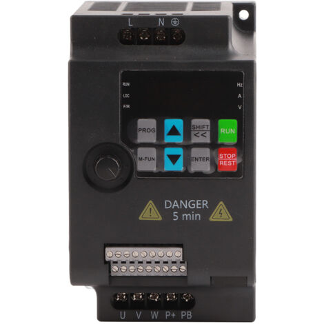 SKI780-0D75G-1 Mini variateur de fréquence VFD, 1Phase 220V à 3Phase 220V (220VAC 0.75kW) (1/5)