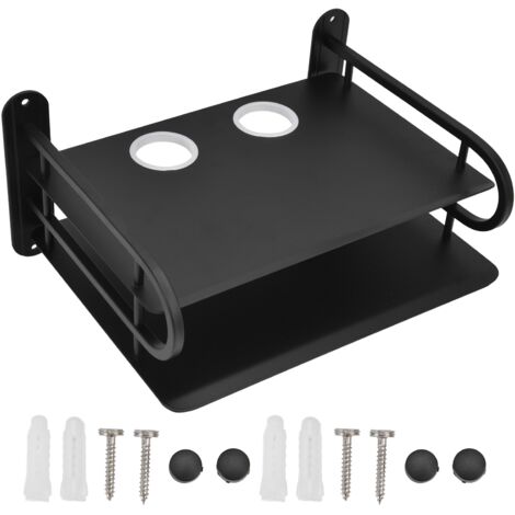 Eosnow tagère murale flottante Double couche, bote de télévision, routeur mural, bote de cble DVD, étagère pour la maison (1/5)