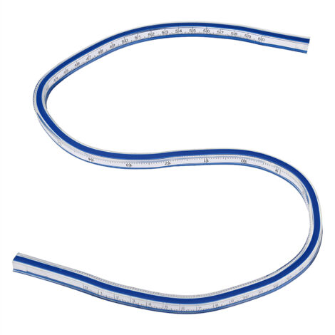 Règle de courbe flexible - SALALIS - 50cm - Plastique - Outil de dessin - Pratique à transporter