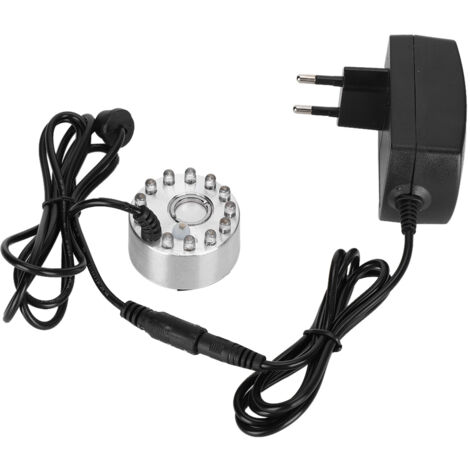 GARRYFIZH Brouillard Brumisateur, Mini Fontaine d'eau Ornement Brume Brume Maker Atomiseur avec 12 Lumières Paysage Décoration(EU Plug) (1/5)