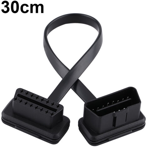 Eosnow Adaptateur de Diagnostic de cable d'extension OBD2 male à femelle de 16 broches automatique de voiture longueur de 30 cm/12 pouces