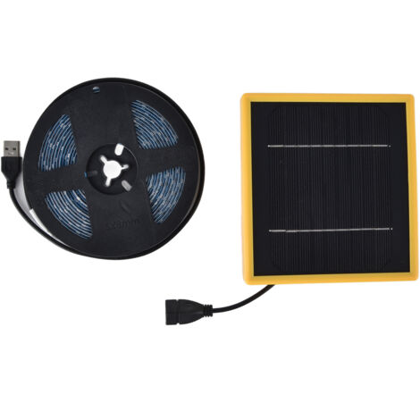 Lumière solaire de croissance de plantes, 5W, spectre complet, bande de lampe LED pour serre et jardinage, 5V, 16,4 pieds (1/5)