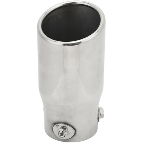 Eosnow Embout d'échappement en acier inoxydable, entrée 63mm, sortie 76mm, longueur 150mm, universel pour voiture (1/5)