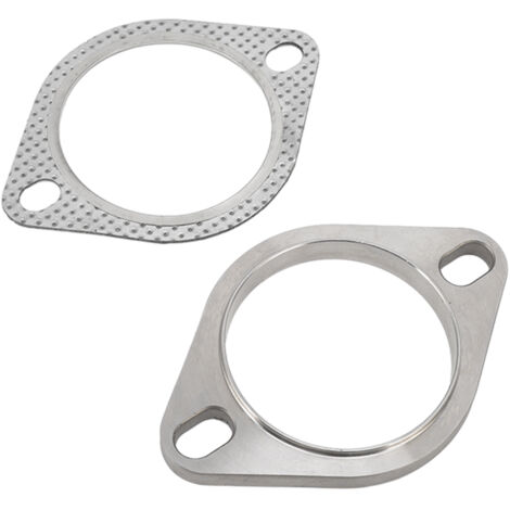 Eosnow Kit de connexion de bride d'échappement, 2 boulons, 3 pouces, en alliage métallique universel pour collecteurs de catback de tuyau de descente