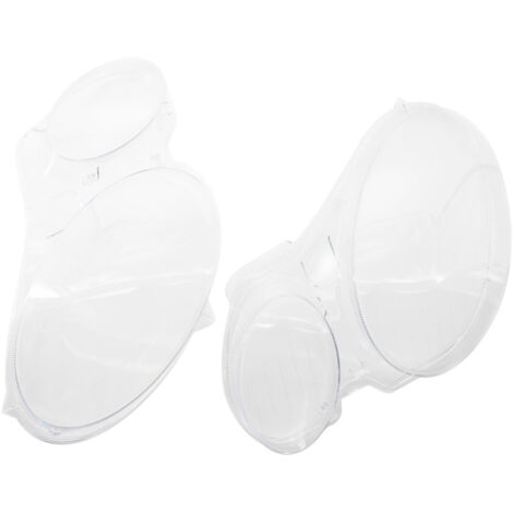 Cache de lentille de phare avant, 1 paire de coque de protection transparente pour lentille de phare avant résistante aux UV pour W203 Classe C