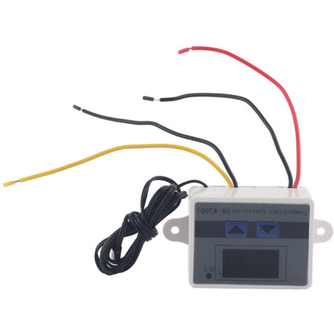 Eosnow Commutateur de thermostat de régulateur de température XH-W3001 avec sonde de capteur étanche (24 V 240 W)