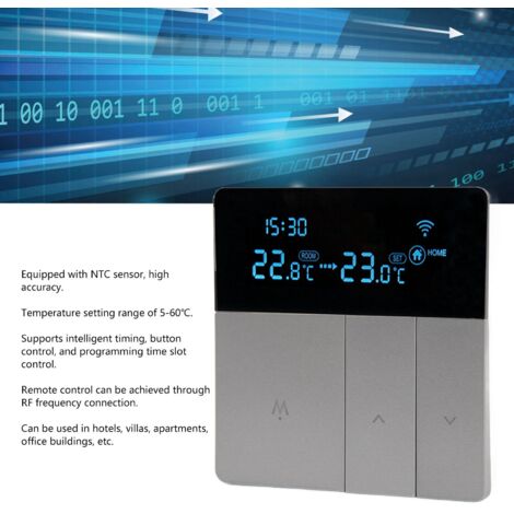 Régulateur De Température Avec Télécommande Comfort – Thermostat SPST Chauffage Et Climatisation (9906)