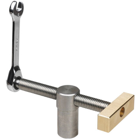 Étau de bureau pour le travail du bois, ceinture à outils de fixation de barre à tenon, clé à cliquet en acier inoxydable de 8 mm, adaptée aux trous de table d'un diamètre de 20 mm (1/5)
