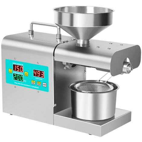 Decdeal – Presse à huile automatique 820W – Acier inoxydable – Température réglable en temps réel – Pour arachide, sésame et soja