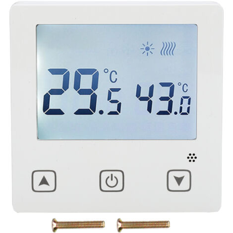 Eosnow Contrôleur de température du climatiseur du plancher du plancher du sol du thermostat AC220V avec écran tactile (1/5)