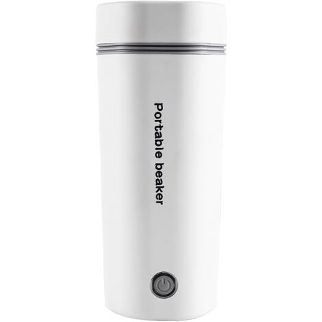 Bouilloire électrique portable pour eau bouillante 350 ml Bécher de voyage Bouilloire à thé Chaudière à eau chaude en acier inoxydable Arrêt automatique pour faire du thé, du café, du lait pour bébé (1/5)