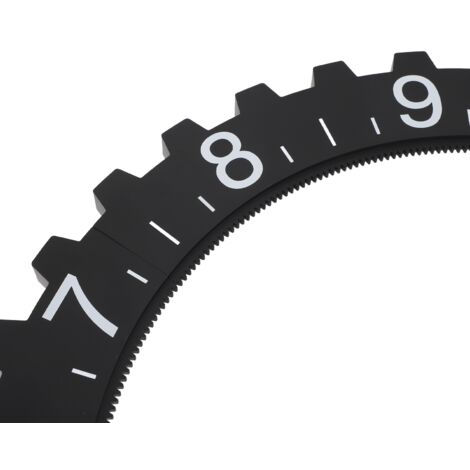 ROTRES Horloge à engrenages vintage, édition de table en métal, horloge murale rotative, design électrique, véritable horloge mobile pour décoration de pièce, décoration de la maison, horloge murale