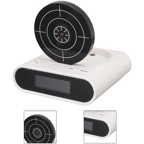 Réveil Cible avec Pistolet et écran LED, réveil personnalisé, Personnalisation des sonneries, 2 Modes d'alarme pour Les Gros dormeurs, Fantaisie pour garçons et Filles (Noir) (2 Noirs Réveil Cible avec Pistolet et écran LED, réveil personnalisé, Personnalisation des sonneries, 2 Modes d'alarme pour Les Gros dormeurs, Fantaisie pour garçons et Filles (Noir) (2 Noirs
