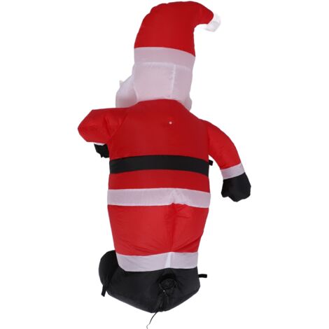 yofit Papá Noel inflable de Navidad de 7 pies con guitarra