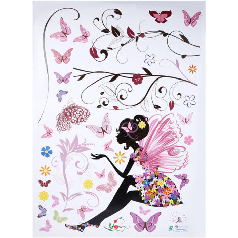 Eosnow Autocollant mural créatif en PVC sain pour la protection de l'environnement, longue durée de vie, décor de papier peint papillon 50 x 70 cm, pour la décoration et la porte (1/5)