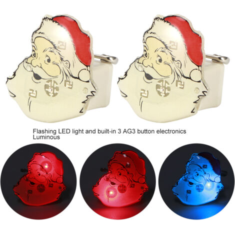 Broche Père Noël En Papier Mâché Peint - Idée Cadeau Noël, Bois, Neuf Sans Emballage