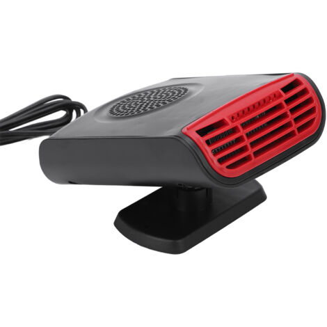 Chauffage de voiture 12V 150W, rotatif à 360 °, léger, Portable, sûr, très efficace, allume-cigare noir et rouge, désembueur de voi - Auto
