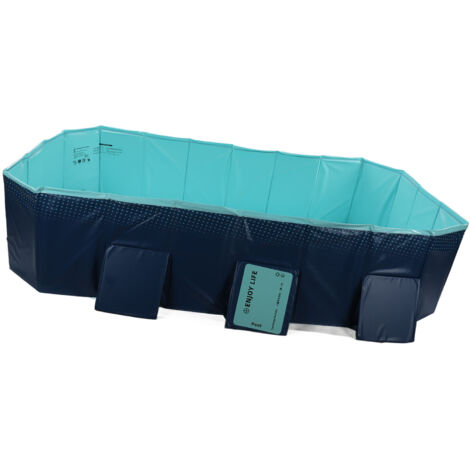 Eosnow Piscine pliable surdimensionnée, gonflage gratuit pour la maison et l'extérieur, 2.6m / 8,53 pieds